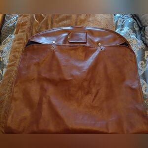Brown Leather Garment Bag